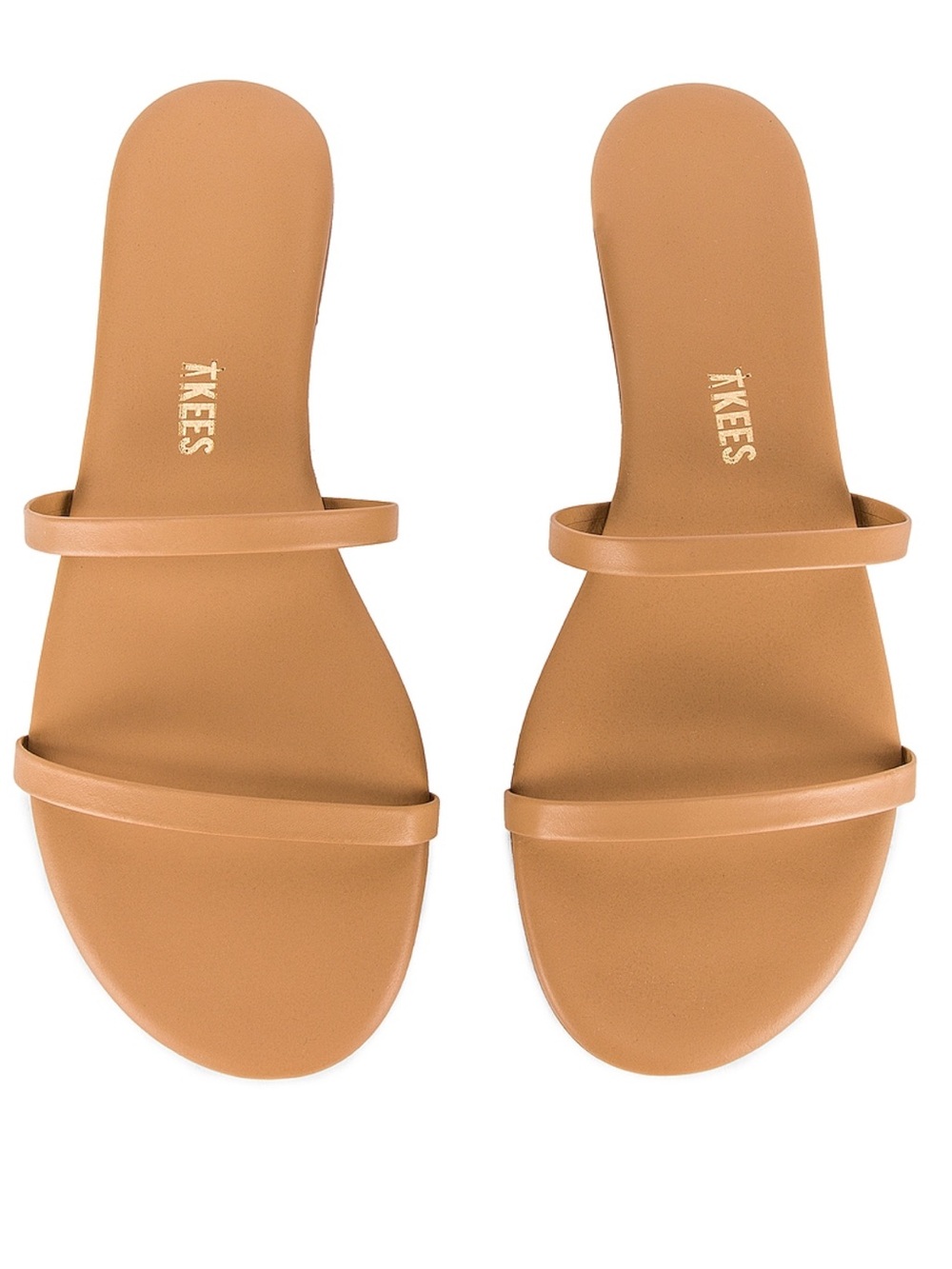 TKEES Women’s Double Strap Slide Sandals in Coco Butter